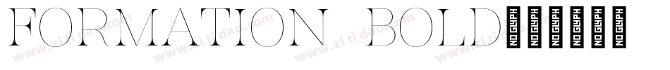 Formation Bold字体转换